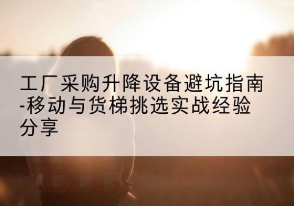 海城移动式升降机怎么选-工厂采购升降设备避坑指南-移动与货梯挑选实战经验分享